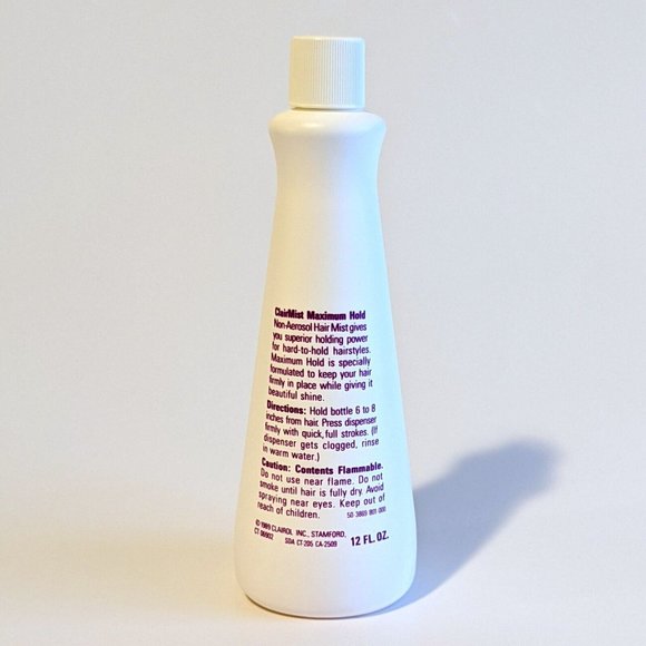Rare 2-Pack Clairol CLAIRMIST Hairspray Regular Unscented Maximum Hold VTG - Picture 5 of 7